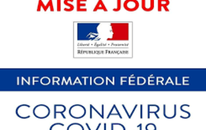 Objet : Information fédérale n°22 – MAJ 13/05/2021