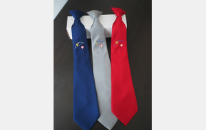 Cravate BLEU Ligue de tir Dauhpiné Savoie